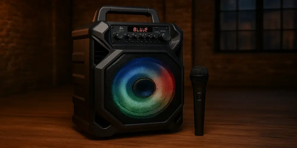 Caixa de Som com Karaokê
