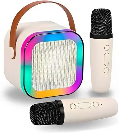 Caixinha de Som Karaokê Portátil com Bluetooth